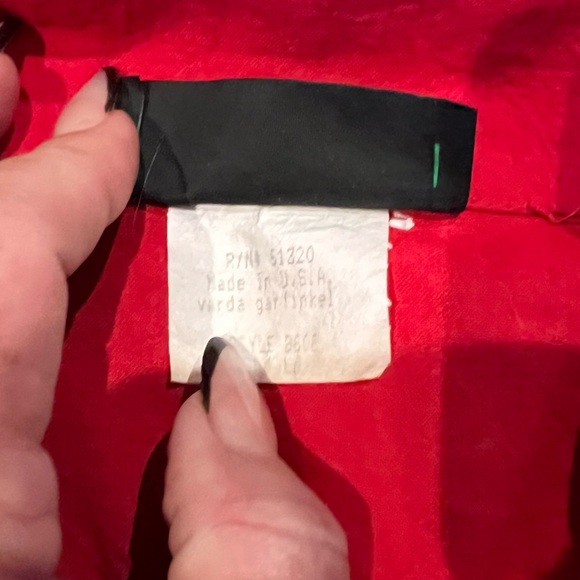 Vintage W€ST€RN JUMPSUIT, light cotton feel, bright red, no flaws - Picture 4 of 4